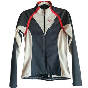 Bontrager Women's Black and White Cycling Jacket with Red Accents